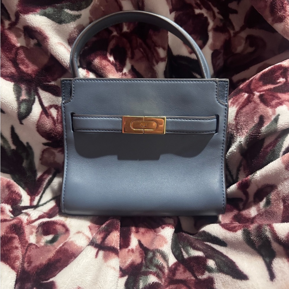 Tory Burch Dusty Blue Petite Lee Radziwill